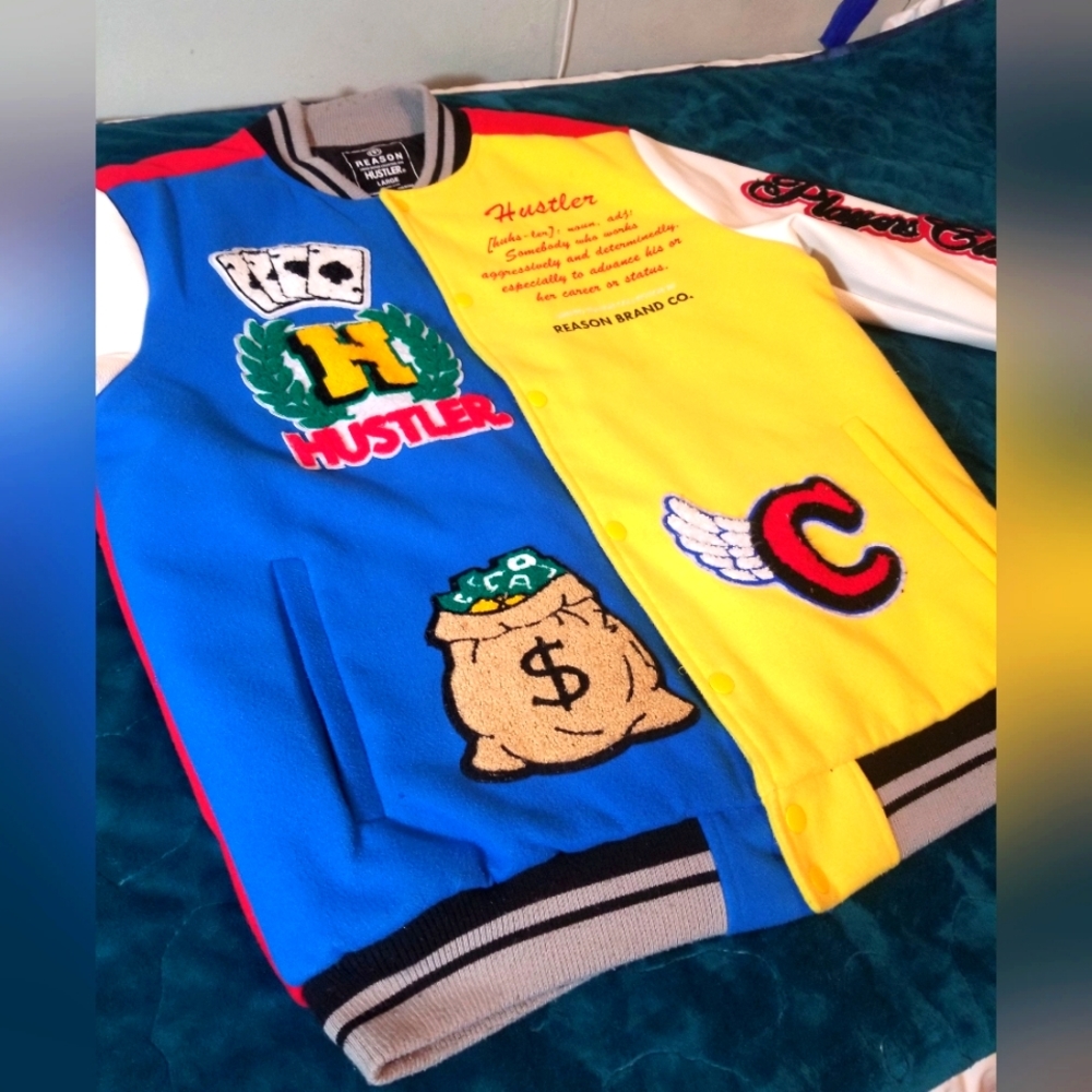 Hustlr/REASON Collab Varsity Jacket